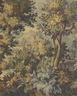 Vintage Tapestry Panoramic Mural in Luxe Beige Wallpaper by oliveetoriel.com, a Wallpaper for sale on Style Sourcebook