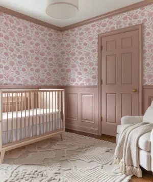 Peony Lane in Pink Wallpaper by oliveetoriel.com, a Wallpaper for sale on Style Sourcebook