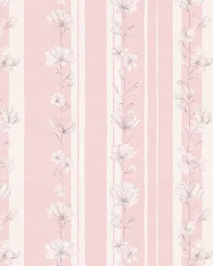 Rosewood Stripe Wallpaper by oliveetoriel.com, a Wallpaper for sale on Style Sourcebook