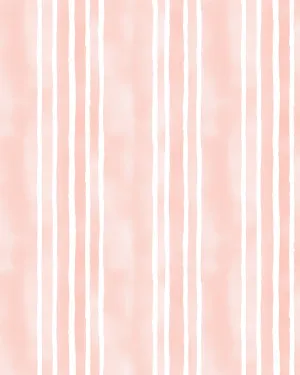 Parisian Pink Stripe Wallpaper by oliveetoriel.com, a Wallpaper for sale on Style Sourcebook