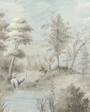 Heron Lake Scenic Wallpaper Mural Wallpaper by oliveetoriel.com, a Wallpaper for sale on Style Sourcebook