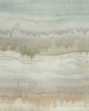 Mineral Fade Panoramic Painted Mural in Stone Taupe Wallpaper by oliveetoriel.com, a Wallpaper for sale on Style Sourcebook