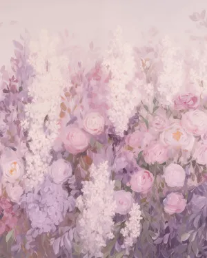 Lilac Love Wallpaper Mural by oliveetoriel.com, a Wallpaper for sale on Style Sourcebook