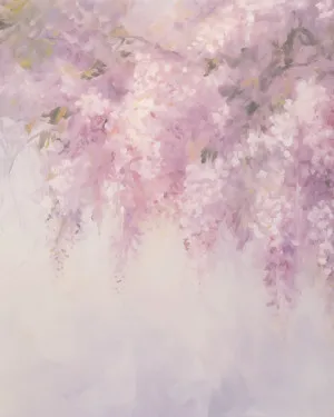 Delicate Wisteria Wallpaper Mural by oliveetoriel.com, a Wallpaper for sale on Style Sourcebook