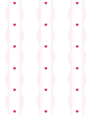 FrankieÕ Preppy Hearts in Pink & Red By the Roll Wallpaper by oliveetoriel.com, a Wallpaper for sale on Style Sourcebook