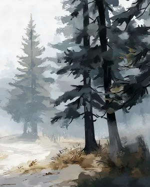 The Alpine Path Wallpaper Mural by oliveetoriel.com, a Wallpaper for sale on Style Sourcebook