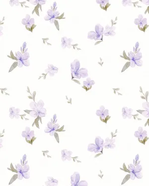 Lilac Flower Drop Wallpaper by oliveetoriel.com, a Wallpaper for sale on Style Sourcebook