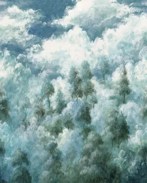 Aspen Sky Panoramic Painted Mural Wallpaper by oliveetoriel.com, a Wallpaper for sale on Style Sourcebook