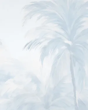 Coastal Palms Trees in Palisade Blue Wallpaper Mural by oliveetoriel.com, a Wallpaper for sale on Style Sourcebook
