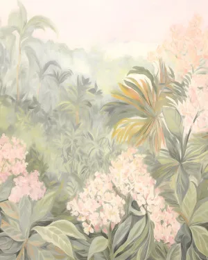 Tropic Florals Wallpaper Mural by oliveetoriel.com, a Wallpaper for sale on Style Sourcebook