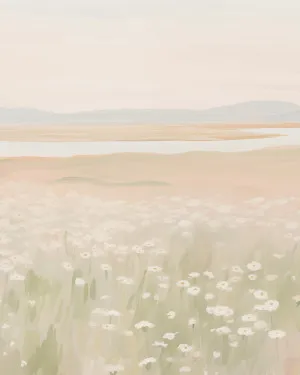 Daisy Field's Wallpaper Mural by oliveetoriel.com, a Wallpaper for sale on Style Sourcebook