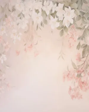 Serenity in Bloom Wallpaper Mural by oliveetoriel.com, a Wallpaper for sale on Style Sourcebook