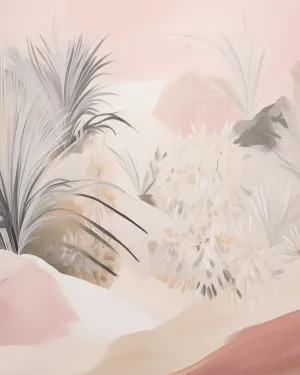 Pink Fern Canopy Wallpaper Mural by oliveetoriel.com, a Wallpaper for sale on Style Sourcebook