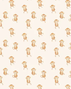 Mini Monkey Wallpaper by oliveetoriel.com, a Wallpaper for sale on Style Sourcebook