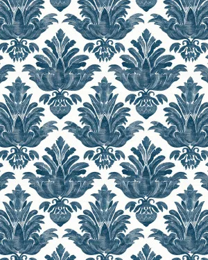 Savannah Colonial Blue Wallpaper by oliveetoriel.com, a Wallpaper for sale on Style Sourcebook