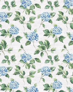 Hampton Bloom in Light Blue Hydrangea Wallpaper by oliveetoriel.com, a Wallpaper for sale on Style Sourcebook