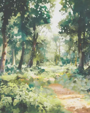 Ethereal Woodland Wallpaper Mural by oliveetoriel.com, a Wallpaper for sale on Style Sourcebook