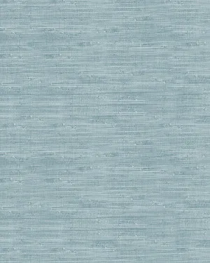 Faux Grasscloth in Light Blue Wallpaper by oliveetoriel.com, a Wallpaper for sale on Style Sourcebook