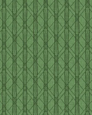Organic Dark Green Stripe Wallpaper by oliveetoriel.com, a Wallpaper for sale on Style Sourcebook
