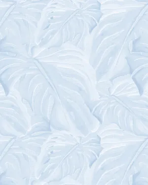 Hamptons Monstera in Light Blue Wallpaper by oliveetoriel.com, a Wallpaper for sale on Style Sourcebook