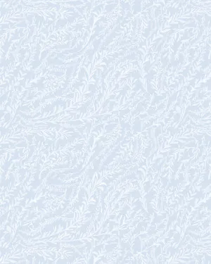 Hamptons Sea Leaves Blue & White Wallpaper by oliveetoriel.com, a Wallpaper for sale on Style Sourcebook