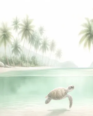 Turtle Bay Wallpaper Mural by oliveetoriel.com, a Wallpaper for sale on Style Sourcebook