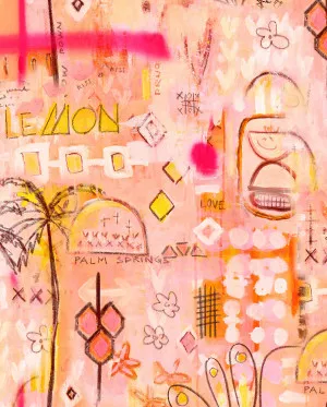 Sipping Lemonade Wallpaper by Jackie Green by oliveetoriel.com, a Wallpaper for sale on Style Sourcebook