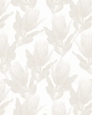Protea Luxe in Beige Wallpaper by oliveetoriel.com, a Wallpaper for sale on Style Sourcebook