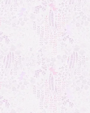 Fairy Flower Garden in Lilac Purple Wallpaper by oliveetoriel.com, a Wallpaper for sale on Style Sourcebook