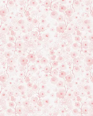 Sweet Pink Flowers Wallpaper by oliveetoriel.com, a Wallpaper for sale on Style Sourcebook