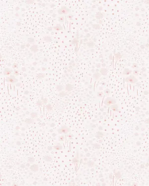 Dots & Flowers in Soft Pink Wallpaper by oliveetoriel.com, a Wallpaper for sale on Style Sourcebook