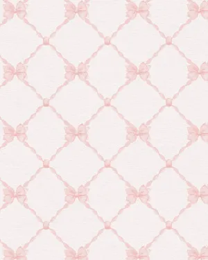 Sweet Trellis Bows Wallpaper by oliveetoriel.com, a Wallpaper for sale on Style Sourcebook