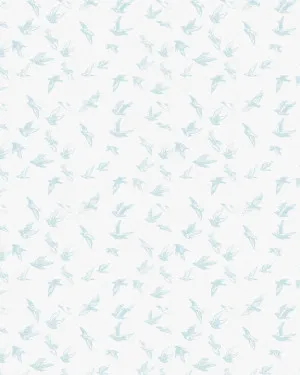 Birds of a Feather in Soft Blue Wallpaper by oliveetoriel.com, a Wallpaper for sale on Style Sourcebook