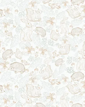 Woodland Animal Friends Wallpaper by oliveetoriel.com, a Wallpaper for sale on Style Sourcebook