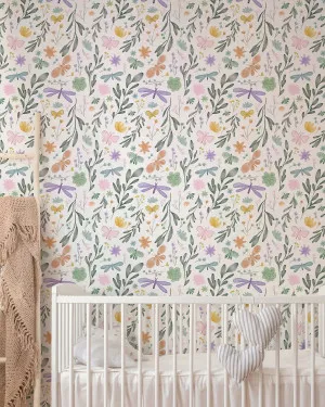 Pretty Pastel Butterflies Wallpaper by oliveetoriel.com, a Wallpaper for sale on Style Sourcebook