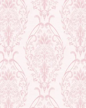 Luxe Damask Pink Wallpaper by oliveetoriel.com, a Wallpaper for sale on Style Sourcebook