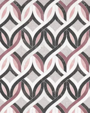 Marble Knots - Pink Wallpaper by oliveetoriel.com, a Wallpaper for sale on Style Sourcebook