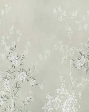 Chinoiserie Bamboo in Sage Green Wallpaper by oliveetoriel.com, a Wallpaper for sale on Style Sourcebook