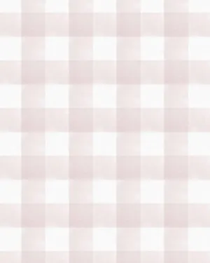 Watercolour Gingham in Rose Pink Wallpaper by oliveetoriel.com, a Wallpaper for sale on Style Sourcebook