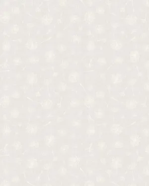 Dandelion's In The Wind in Soft Grey Wallpaper by oliveetoriel.com, a Wallpaper for sale on Style Sourcebook