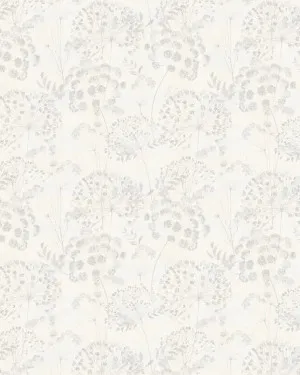 Dandelions in Bloom in Soft Grey Wallpaper by oliveetoriel.com, a Wallpaper for sale on Style Sourcebook