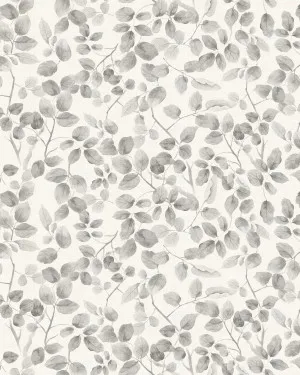 Leafy Country Foliage in Charcoal Grey Wallpaper by oliveetoriel.com, a Wallpaper for sale on Style Sourcebook