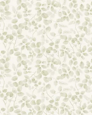 Leafy Country Foliage in Sage Green Wallpaper by oliveetoriel.com, a Wallpaper for sale on Style Sourcebook