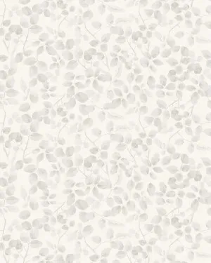 Leafy Country Foliage in Soft Grey Wallpaper by oliveetoriel.com, a Wallpaper for sale on Style Sourcebook