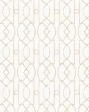 Trellis Luxe in Heritage Beige Wallpaper by oliveetoriel.com, a Wallpaper for sale on Style Sourcebook