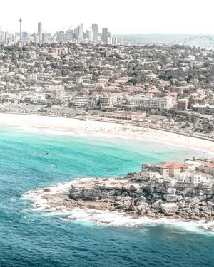 Bondi to the City by oliveetoriel.com, a Wallpaper for sale on Style Sourcebook
