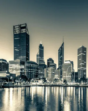 Elizabeth Quay by oliveetoriel.com, a Wallpaper for sale on Style Sourcebook