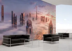 City in the Sky by oliveetoriel.com, a Wallpaper for sale on Style Sourcebook