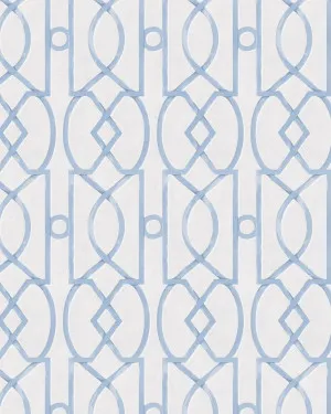 Trellis Luxe in Heritage Blue Wallpaper by oliveetoriel.com, a Wallpaper for sale on Style Sourcebook