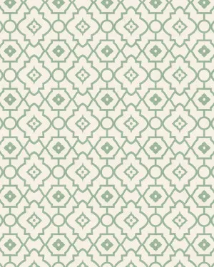 Manner Lattice in Green Wallpaper by oliveetoriel.com, a Wallpaper for sale on Style Sourcebook